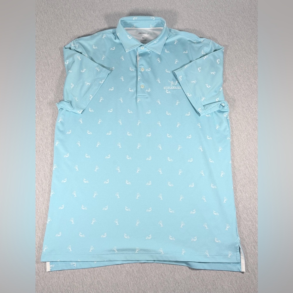 Johnnie O Mens Medium Performance Golf Kohaniki Club Shirt Short Sleeve